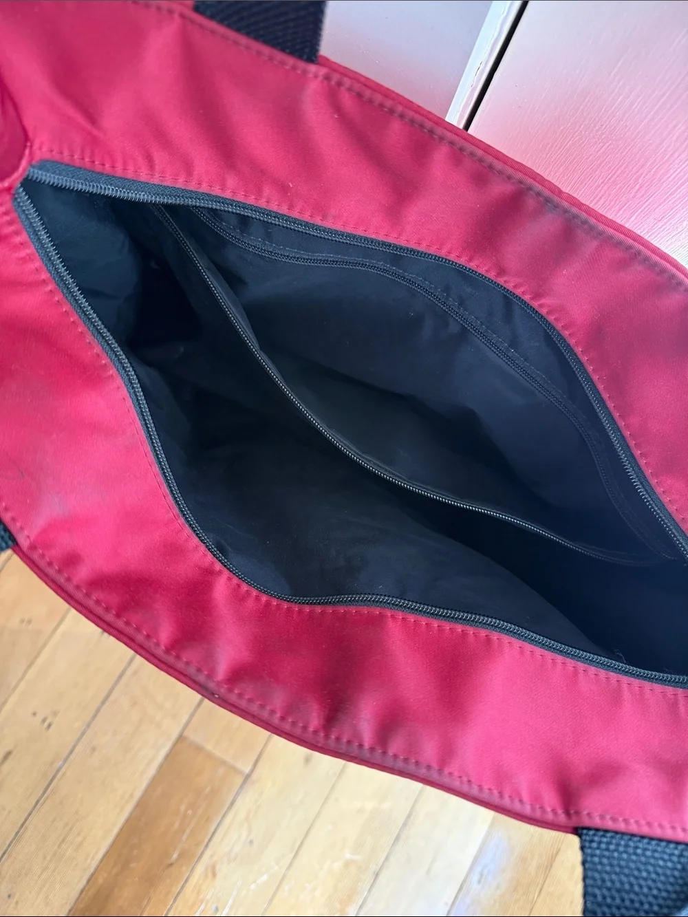 kate spade Red Tote with Black Straps